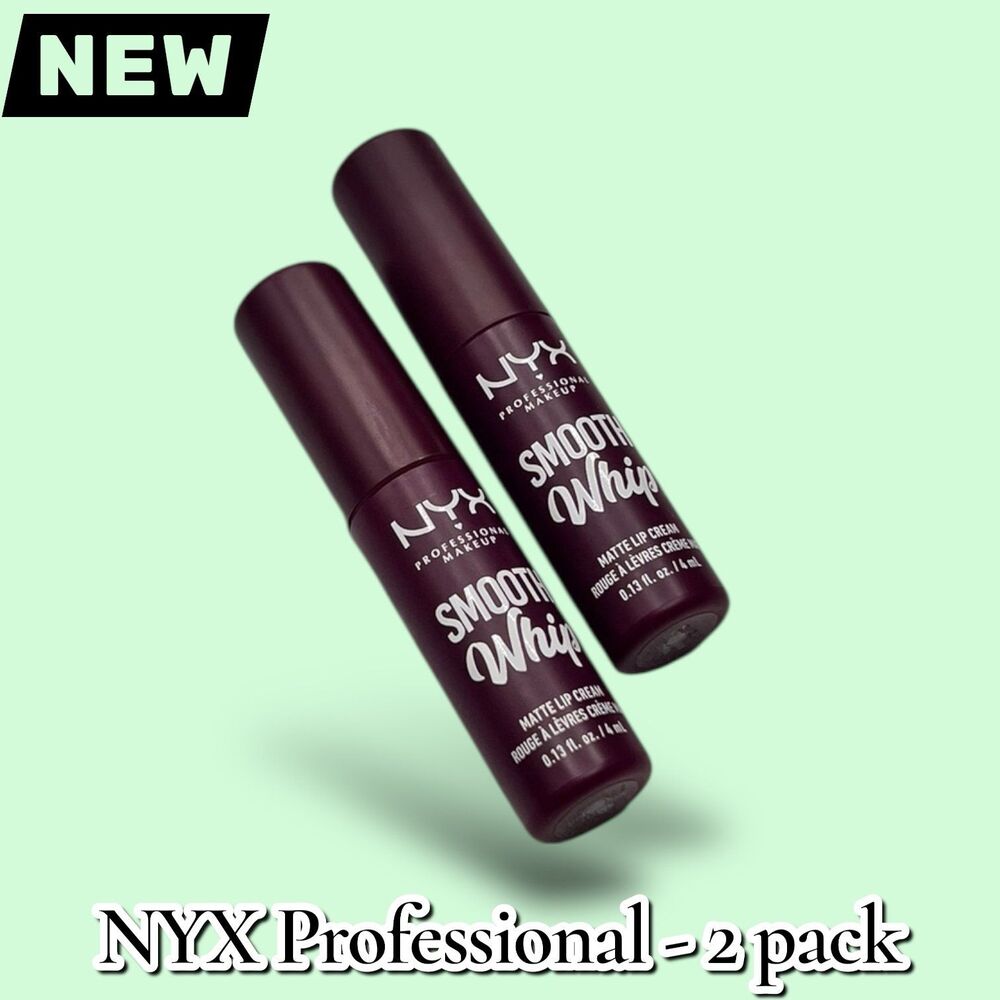 New NYX Professional Makeup Smooth Whip Matte Lip Cream – 2-Pack